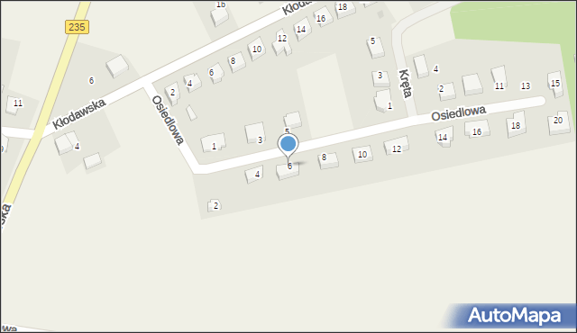 Powałki, Osiedlowa, 6, mapa Powałki
