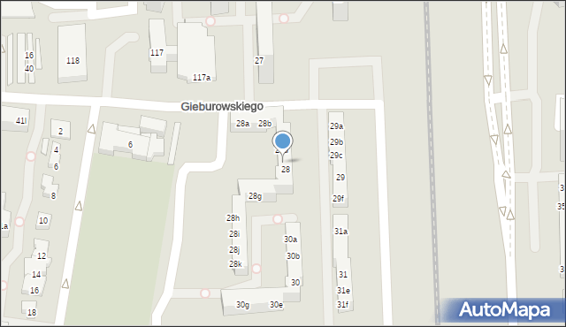Poznań, Osiedle Króla Bolesława Chrobrego, 28e, mapa Poznania