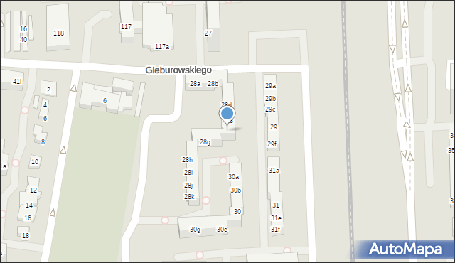 Poznań, Osiedle Króla Bolesława Chrobrego, 28f, mapa Poznania