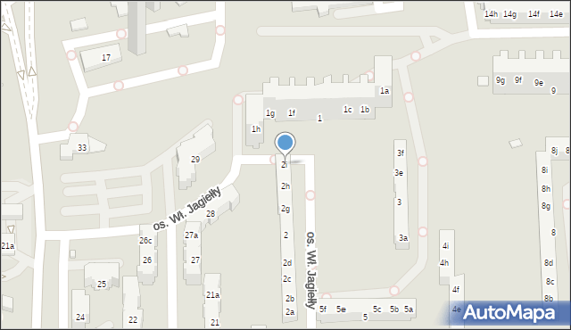 Poznań, Osiedle Króla Bolesława Chrobrego, 2i, mapa Poznania