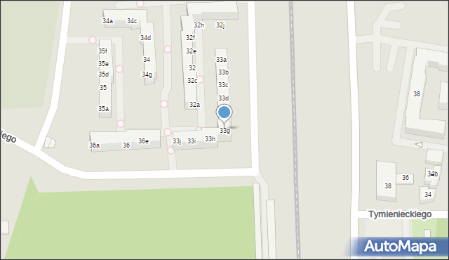 Poznań, Osiedle Króla Bolesława Chrobrego, 33g, mapa Poznania