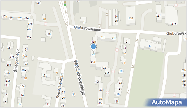 Poznań, Osiedle Króla Bolesława Chrobrego, 41, mapa Poznania