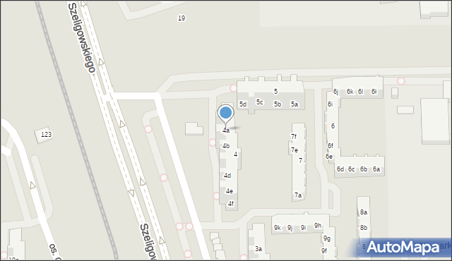 Poznań, Osiedle Bolesława Śmiałego, 4a, mapa Poznania