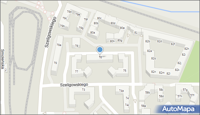 Poznań, Osiedle Stefana Batorego, 76, mapa Poznania