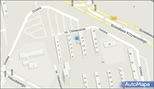 Poznań, Osiedle Oświecenia, 11a, mapa Poznania