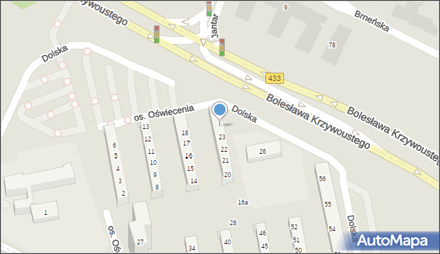 Poznań, Osiedle Oświecenia, 24, mapa Poznania