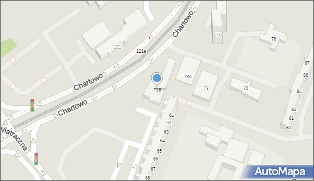 Poznań, Osiedle Czecha, 73B, mapa Poznania