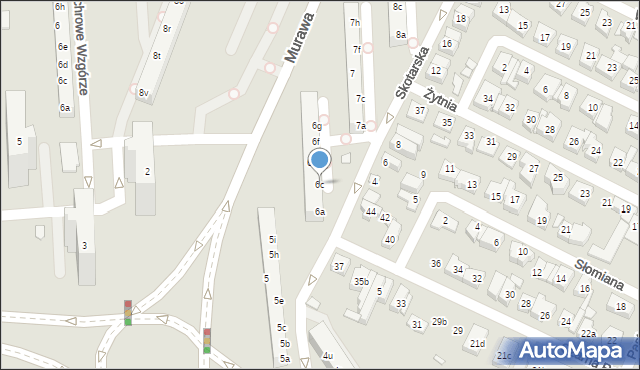 Poznań, Osiedle Kosmonautów, 6c, mapa Poznania