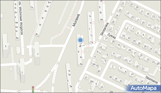 Poznań, Osiedle Kosmonautów, 6f, mapa Poznania