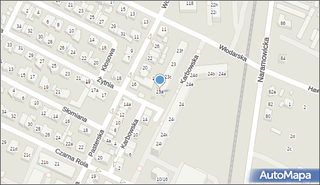 Poznań, Osiedle Kosmonautów, 23a, mapa Poznania