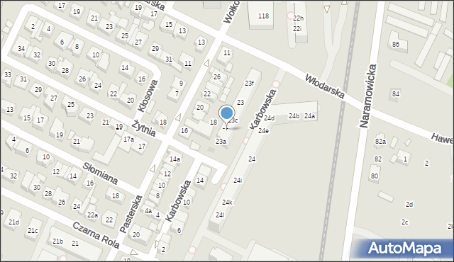 Poznań, Osiedle Kosmonautów, 23b, mapa Poznania