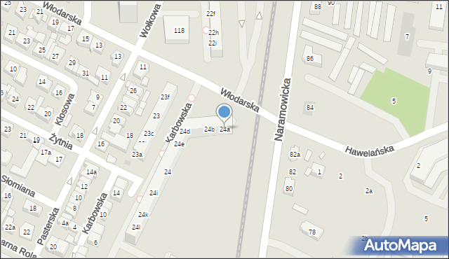 Poznań, Osiedle Kosmonautów, 24a, mapa Poznania