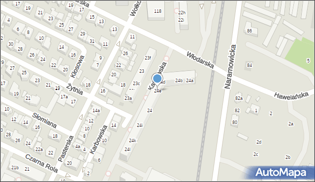 Poznań, Osiedle Kosmonautów, 24e, mapa Poznania