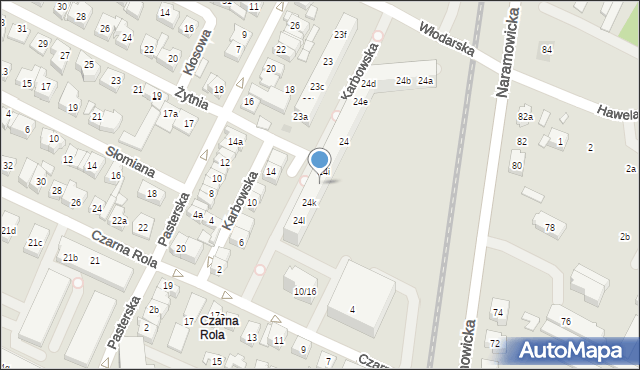 Poznań, Osiedle Kosmonautów, 24j, mapa Poznania