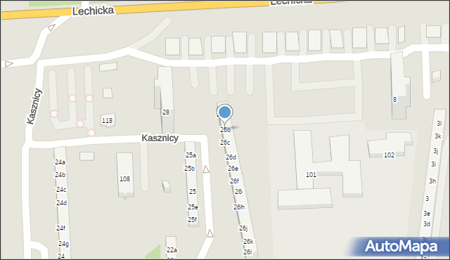 Poznań, Osiedle Zwycięstwa, 26b, mapa Poznania