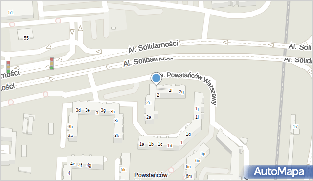 Poznań, Osiedle Powstańców Warszawy, 2d, mapa Poznania