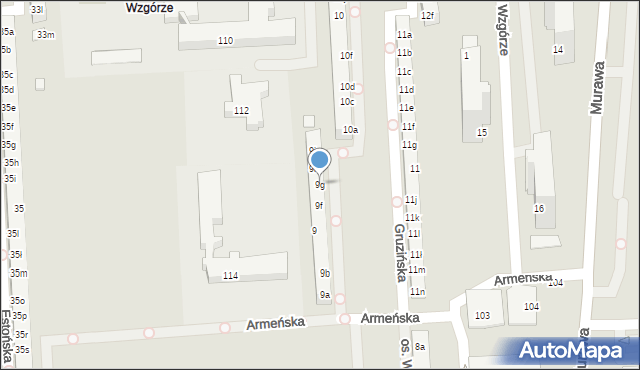 Poznań, Osiedle Wichrowe Wzgórze, 9g, mapa Poznania
