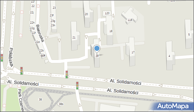 Poznań, Osiedle Wichrowe Wzgórze, 19, mapa Poznania