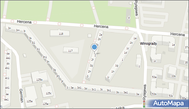 Poznań, Osiedle Przyjaźni, 2e, mapa Poznania