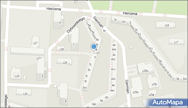 Poznań, Osiedle Przyjaźni, 5h, mapa Poznania