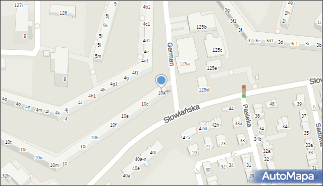 Poznań, Osiedle Przyjaźni, 10a, mapa Poznania