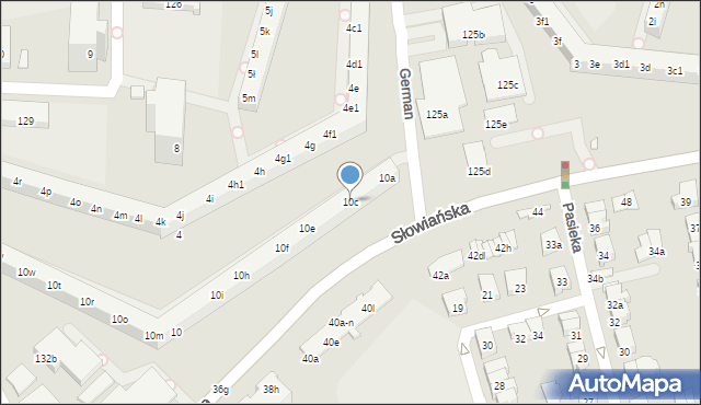 Poznań, Osiedle Przyjaźni, 10c, mapa Poznania
