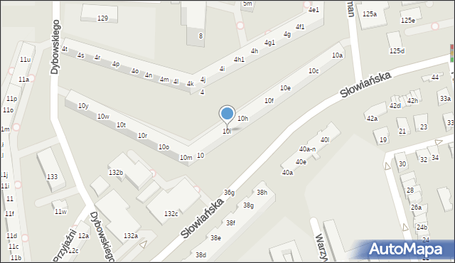 Poznań, Osiedle Przyjaźni, 10i, mapa Poznania