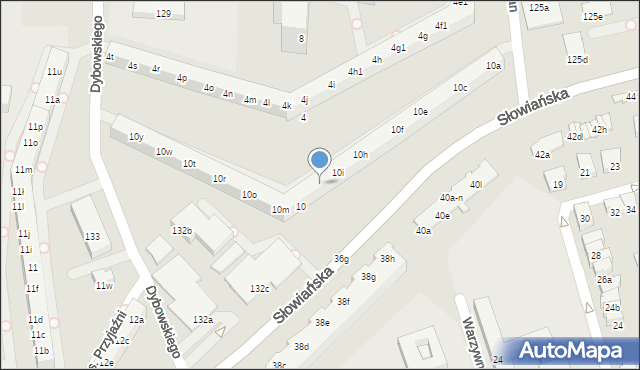 Poznań, Osiedle Przyjaźni, 10j, mapa Poznania
