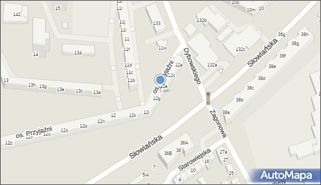 Poznań, Osiedle Przyjaźni, 12f, mapa Poznania