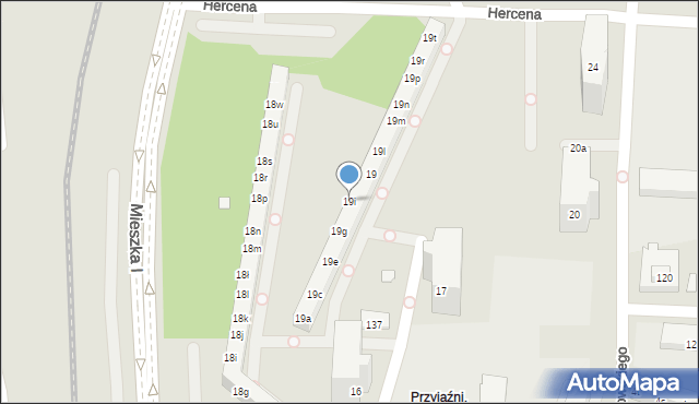 Poznań, Osiedle Przyjaźni, 19i, mapa Poznania