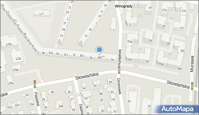 Poznań, Osiedle Przyjaźni, 3a1, mapa Poznania