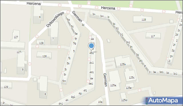 Poznań, Osiedle Przyjaźni, 4b1, mapa Poznania