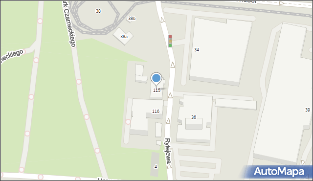 Poznań, Osiedle Przyjaźni, 115, mapa Poznania