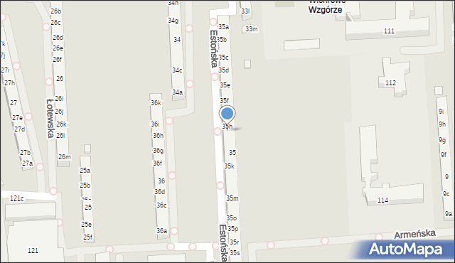 Poznań, Osiedle Wichrowe Wzgórze, 35i, mapa Poznania