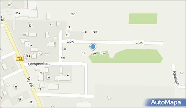 Prażmów, Ostapowicza Bogusława, 78m, mapa Prażmów
