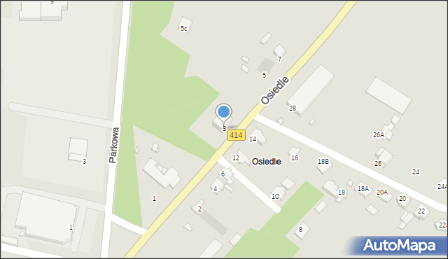 Prószków, Osiedle, 3, mapa Prószków