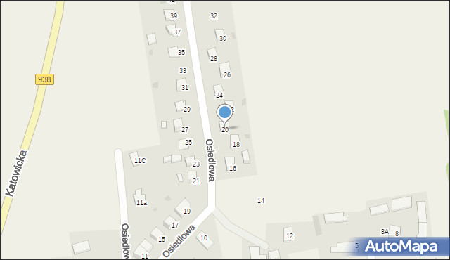 Pruchna, Osiedlowa, 20, mapa Pruchna