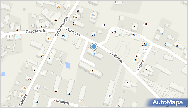 Przechlewo, Osiedle Juźkowa Bronisława, 18, mapa Przechlewo