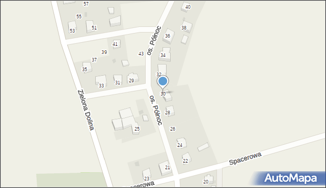 Przechlewo, Osiedle Północ, 30, mapa Przechlewo