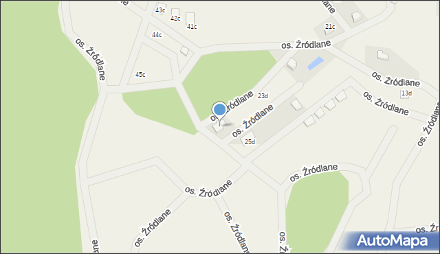 Przełazy, Osiedle Źródlane, 24d, mapa Przełazy