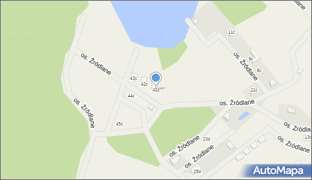Przełazy, Osiedle Źródlane, 41c, mapa Przełazy