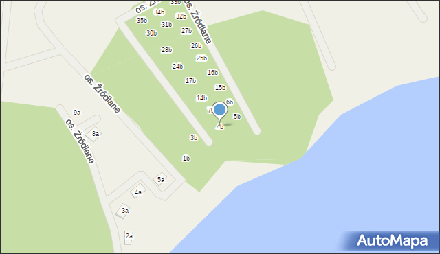 Przełazy, Osiedle Źródlane, 4b, mapa Przełazy