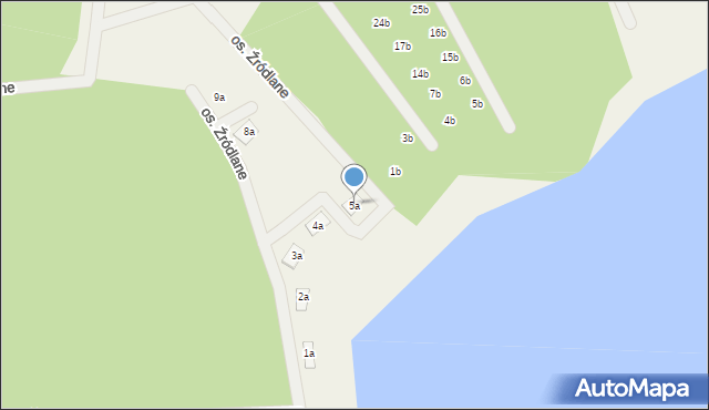 Przełazy, Osiedle Źródlane, 5a, mapa Przełazy