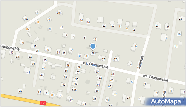 Przemków, Osiedle Głogowskie, 29, mapa Przemków