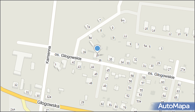 Przemków, Osiedle Głogowskie, 37, mapa Przemków