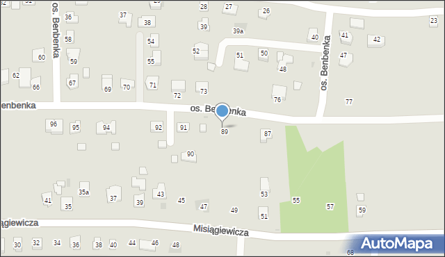 Przeworsk, Osiedle Benbenka Józefa, 89a, mapa Przeworsk