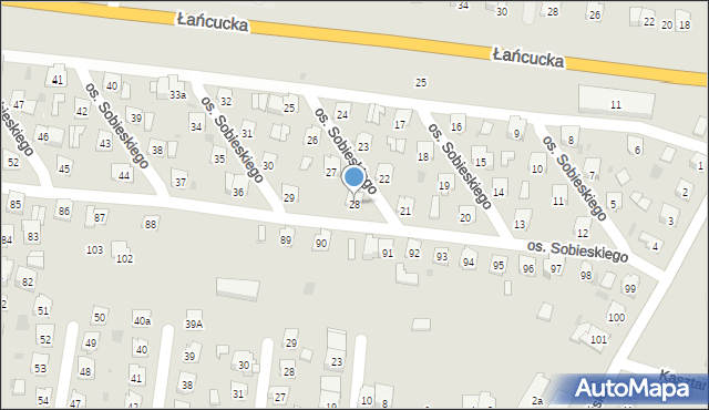 Przeworsk, Osiedle Króla Jana III Sobieskiego, 28, mapa Przeworsk