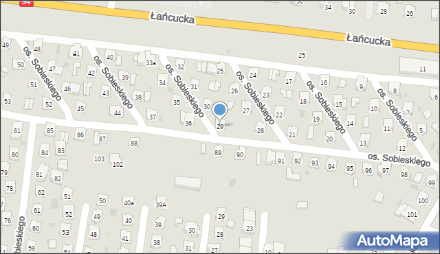 Przeworsk, Osiedle Króla Jana III Sobieskiego, 29, mapa Przeworsk