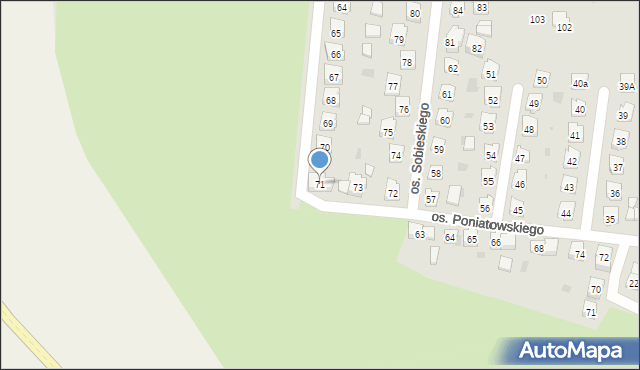 Przeworsk, Osiedle Króla Jana III Sobieskiego, 71, mapa Przeworsk