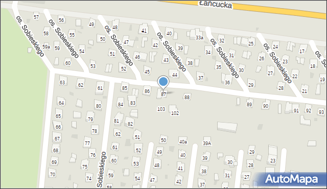 Przeworsk, Osiedle Króla Jana III Sobieskiego, 87, mapa Przeworsk